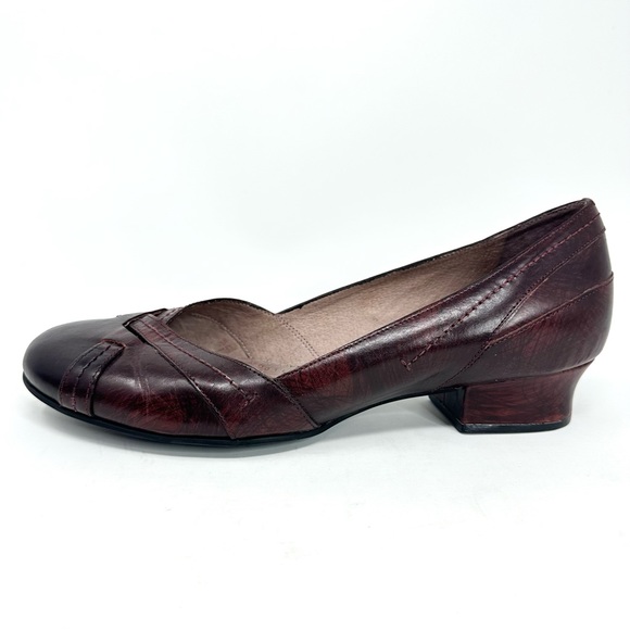 Clark Artisan Collection Leather Brown Closed Toes Heels Womens Shoes - Picture 7 of 11